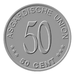 50-Cent-Münze aus Nickel